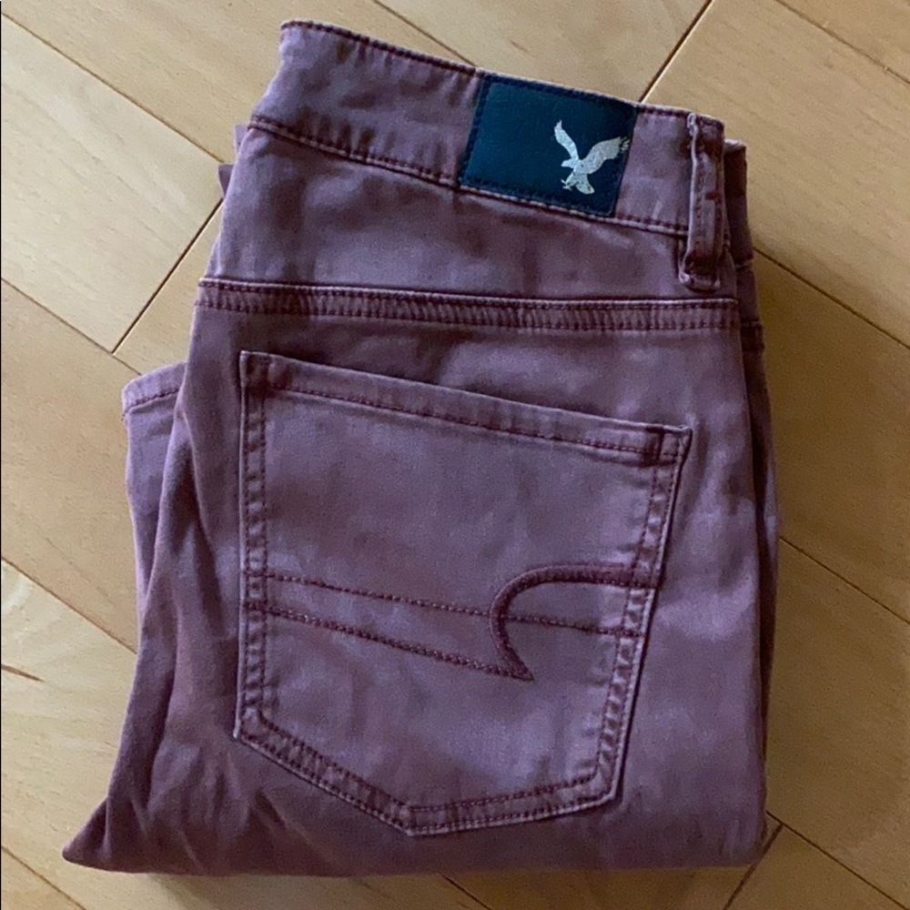 American Eagle size 2 rust jeggings